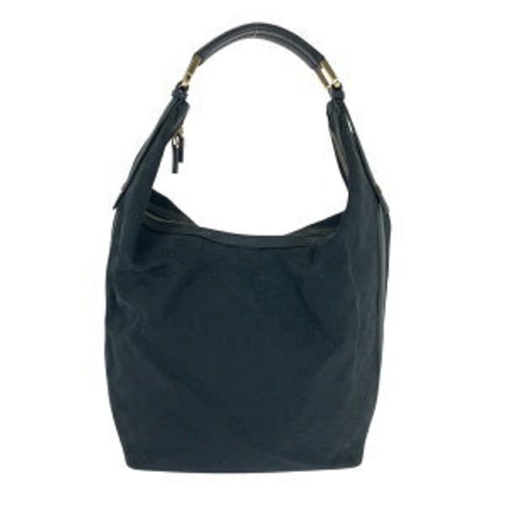 Gucci bag shoulder black GG hobo canvas